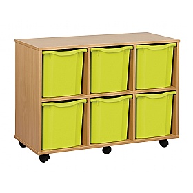 UltraBrite Horizontal 6 Jumbo Tray Storage