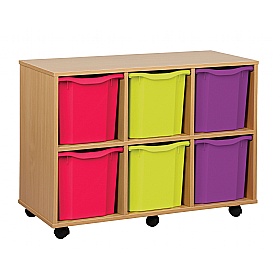 UltraBrite Horizontal 6 Jumbo Tray Storage