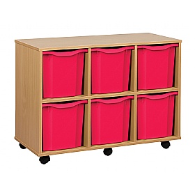 UltraBrite Horizontal 6 Jumbo Tray Storage