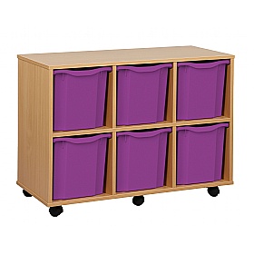 UltraBrite Horizontal 6 Jumbo Tray Storage