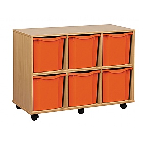 UltraBrite Horizontal 6 Jumbo Tray Storage