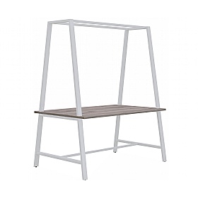 Atomic Rectangular Breakout and Meeting Tables with Overhead Gantry