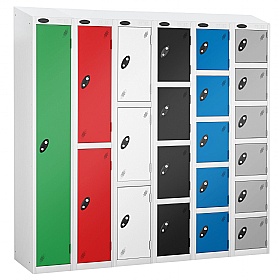 Atom Antibacterial Sloping Top Probe Lockers - Coin Return Lock