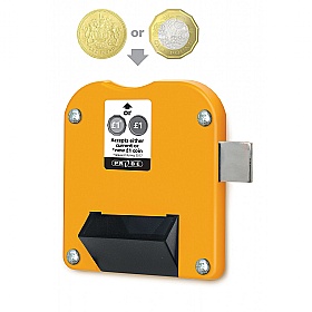 Equinox Antibacterial Sloping Top Probe Lockers - Coin Return Lock