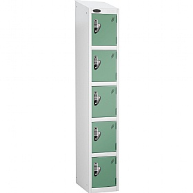 Equinox Antibacterial Sloping Top Probe Lockers - Digital Combination Lock