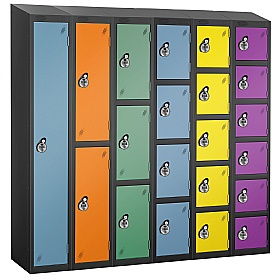 Equinox Antibacterial Sloping Top Probe Lockers - Manual Combination Lock