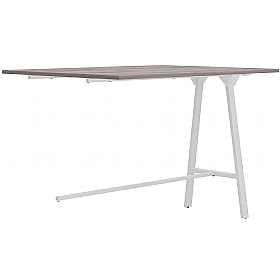 Atomic Rectangular High Breakout and Meeting Extension Tables White