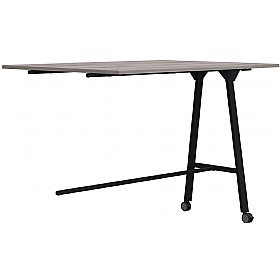 Atomic High Mobile Rectangular Extension Tables Black Frame