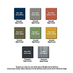 Atomic High Mobile Rectangular Extension Table Frame Colours