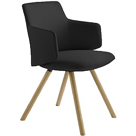 Allegro Oak Leg Meeting and Breakout Chairs