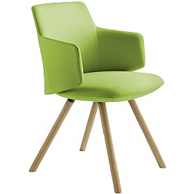 Allegro Oak Leg Meeting and Breakout Chairs