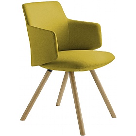 Allegro Oak Leg Meeting and Breakout Chairs