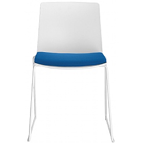 Stratus Sled Base Meeting and Breakout Chair with Seat Pad