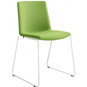 Stratus Sled Base Upholstered Meeting and Breakout Chair
