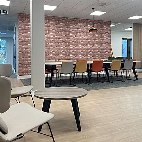 Stratus Sled Base Upholstered Meeting and Breakout Chair