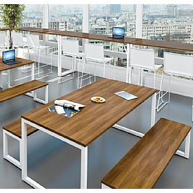 Ember Hoop Leg Rectangular Breakout and Meeting Tables