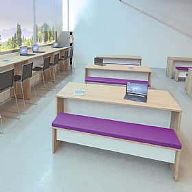 Nimbus Panel End Rectangular Breakout and Meeting Tables - Breakout & Canteen