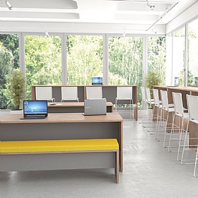 Nimbus Panel End Rectangular Breakout and Meeting Tables - Breakout & Canteen