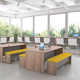 Nimbus Panel End Rectangular Breakout and Meeting Tables