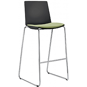 Stratus Meeting and Breakout Stool with Seat Pad - Breakout & Canteen