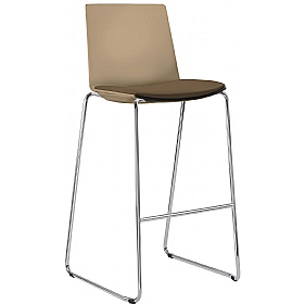 Stratus Meeting and Breakout Stool with Seat Pad - Breakout & Canteen