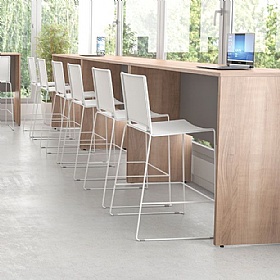 Nimbus Panel End High Rectangular Breakout Table Workstations