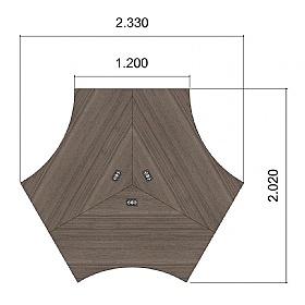 Cogent Shallow Segment Office Desks