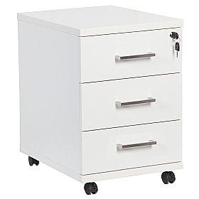 Horizon Rectangular Cantilever Office Desks With Mobile Pedestal - Office Desks