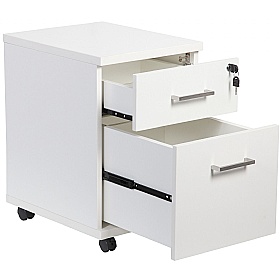 Horizon Rectangular Cantilever Office Desks With Mobile Pedestal - Office Desks