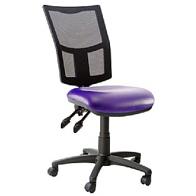 Haddon 2-Lever Mesh Back Vinyl Operator Chairs - Office Chairs