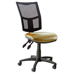Haddon 3-Lever Mesh Back Vinyl Operator Chairs - Office Chairs