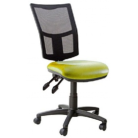 Haddon 3-Lever Mesh Back Vinyl Operator Chairs - Office Chairs