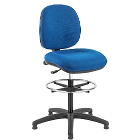 Ergo Fabric Draughtsman Chairs - Office Chairs