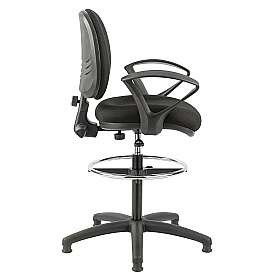 Ergo Fabric Draughtsman Chairs - Office Chairs