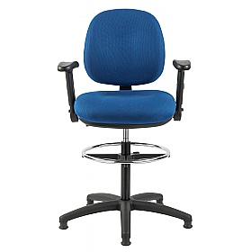 Ergo Fabric Draughtsman Chairs - Office Chairs