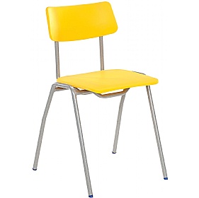 BS Poly Stacking School Chairs Yellow