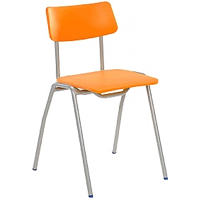 BS Poly Stacking School Chairs Orange