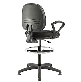 Ergo Fabric Draughtsman Chairs - Office Chairs