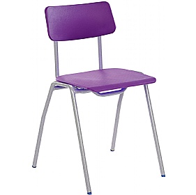 BS Poly Stacking School Chairs Purple