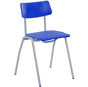 BS Poly Stacking School Chairs Blue
