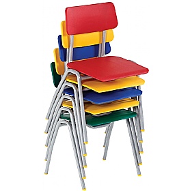 BS Poly Stacking School Chairs Stack