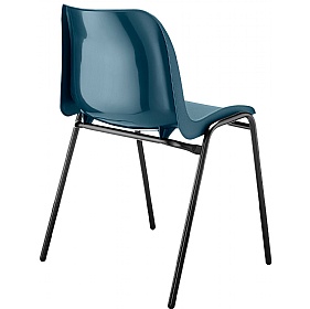 Eco-Friendly Polypropylene Stacking Chair Blue
