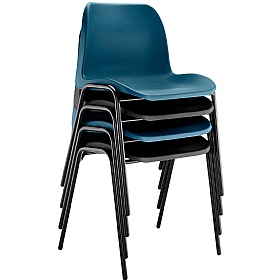 Eco-Friendly Polypropylene Stacking Chair Stacked