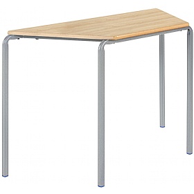 Alumni Crush Bent Trapezoidal School Tables Beech