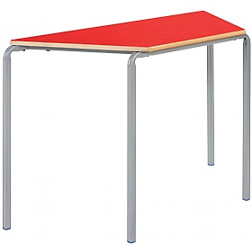Alumni Crush Bent Trapezoidal School Tables Red