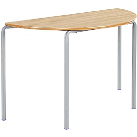 Alumni Crush Bent Semi Circular School Tables Beech