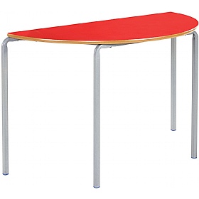 Alumni Crush Bent Semi Circular School Tables Red
