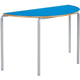 Alumni Crush Bent Semi Circular School Tables Blue