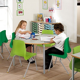 Alumni Crush Bent Semi Circular School Tables