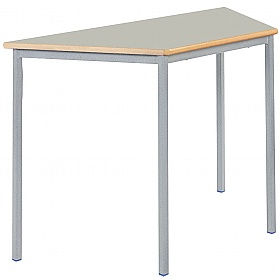 Alumni Fully Welded Trapezoidal School Tables Grey